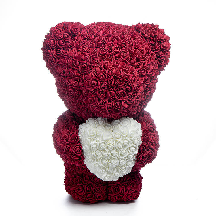 Immortal Rose Bear Love Heart Gift