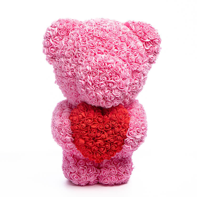 Immortal Rose Bear Love Heart Gift