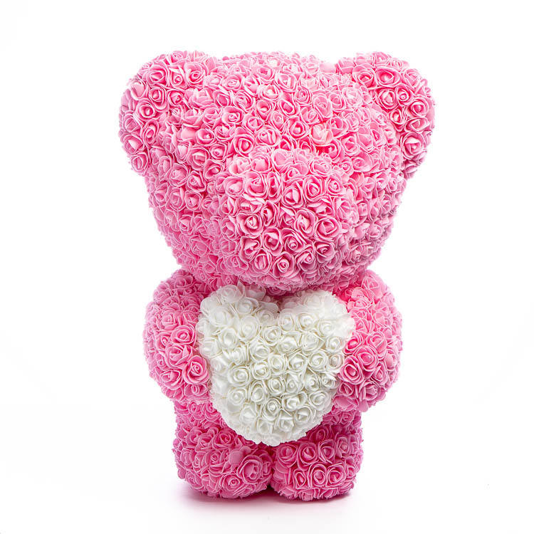 Immortal Rose Bear Love Heart Gift
