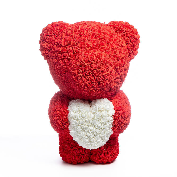 Immortal Rose Bear Love Heart Gift
