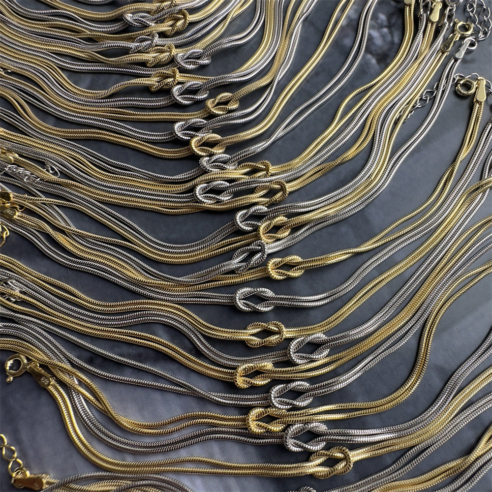 Gold or Stainless Steel Valentine's Day Knot