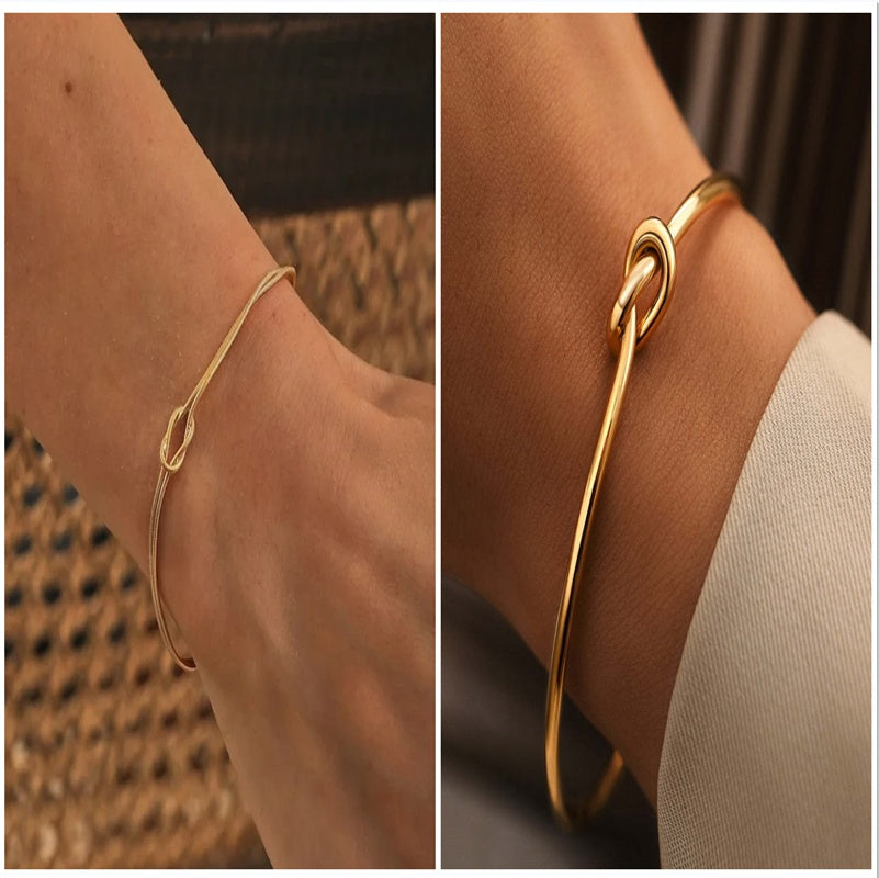 Gold or Stainless Steel Valentine's Day Knot